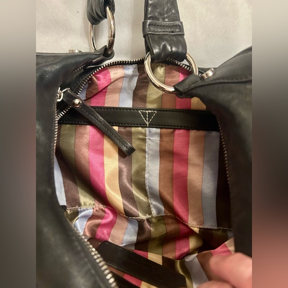 Tignanello, black, leather handbag. - Picture 10 of 10